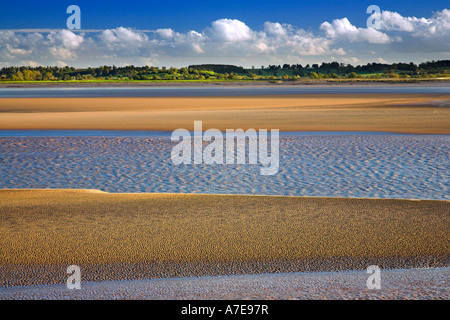 Horizontale Formatierungsangabe Englands unteren Fluss Severn Gloucestershire Stockfoto