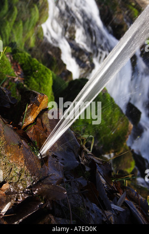 Bulgarien Lakatnik Wasserfall Wasser sonnigen hetzen, unten weiß Stockfoto