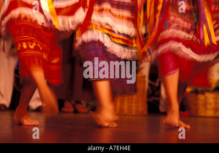 Mexiko, Cancun, mexikanische Folklore Tanz, Teatro de Cancun. Stockfoto