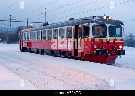 Inlandsbanan trainieren Stockfoto