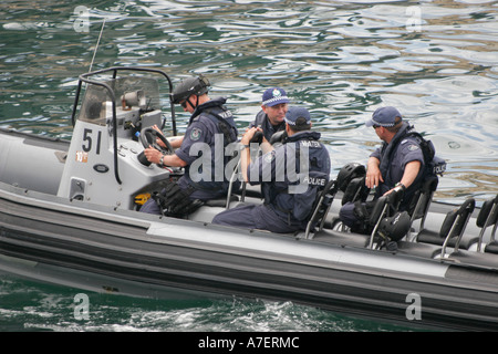 New-South.Wales Wasser Polizeistreife Australien Sydney Harbour Stockfoto