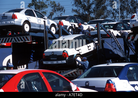 Mexiko, Puebla, Nord-Amerika. Das VW-Werk in Puebla ist die größte und modernste in Mexiko. Stockfoto