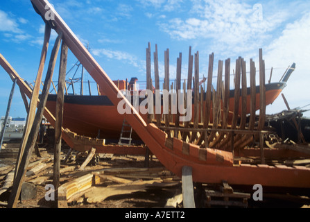 Schiffbau Werft in Essaouira, Marokko Stockfoto