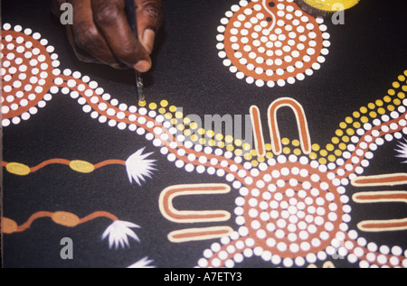Aborigines Kunst Zentralaustraliens Stockfoto