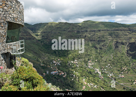 Restaurant und Aussichtspunkt von Cesar Manrique, Valle Gran Rey, Insel La Gomera, Kanarische Inseln, Spanien, Europa Stockfoto