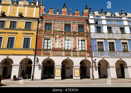 Rynek, historische Stadt Platz Zamosz, Unesco World Heritage Site, Polen Stockfoto