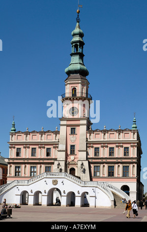 Rynek, historische Stadt Platz Zamosz, Unesco World Heritage Site, Polen Stockfoto