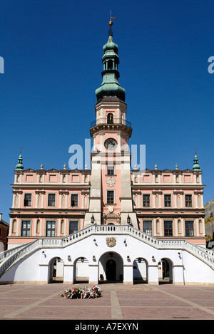 Rynek, historische Stadt Platz Zamosz, Unesco World Heritage Site, Polen Stockfoto