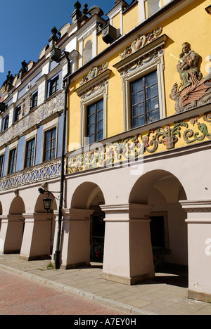 Rynek, historische Stadt Platz Zamosz, Unesco World Heritage Site, Polen Stockfoto