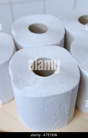WC-Papier aus Altpapier Stockfoto