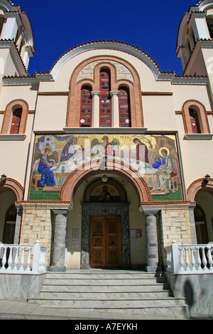 Kirche Hagia Trias in Agios Nikolaos (Agios Nikolaos), Kreta, griechischen Stockfoto