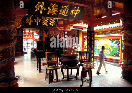 Chua Quan am Pagoda Innenraum, Cholon Bezirk, Ho Chi Minh Stadt, Vietnam Stockfoto