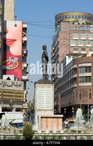 Saahat al Sheikh Daher Statue Damaskus-Syrien-Naher Osten Stockfoto