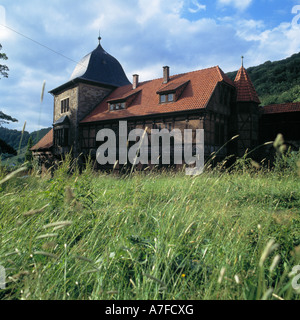 Burg Schaumburg Auf Dem Nesselberg Im Wesergebirges in Rinteln-Schaumburg, Naturpark Weserbergland-Schaumburg-Hameln, Niedersachsen Stockfoto
