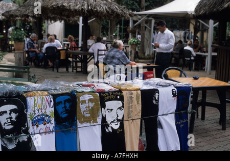 Kuba, Havana.Tourist Markt Che Guevara-t-shirts Stockfoto