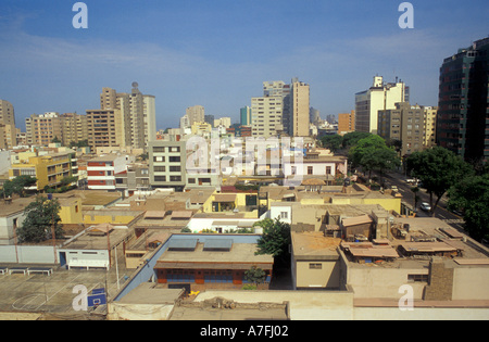 SA, Peru, Lima, Ansicht der Stadtteil Miraflores Lima Stockfoto