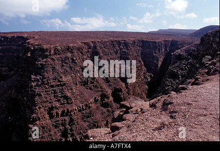 Tal Afar Dschibuti nach Djibouti am Afrika-Afar-Dreieck Stockfoto