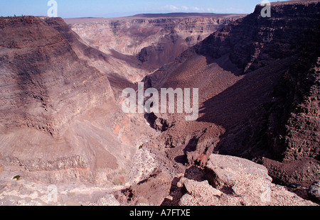 Tal Afar Dschibuti nach Djibouti am Afrika-Afar-Dreieck Stockfoto