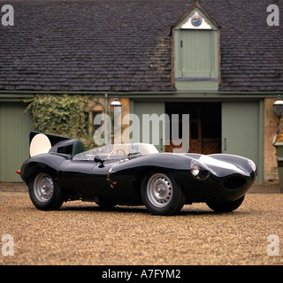 1954 Jaguar D-Type Shortnose 2,5 Liter Sport Rennen 2-Sitzer. Stockfoto