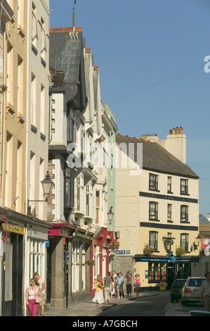 Die Hauptstraße durch das Barbican Plymouth Devon Great Britain Stockfoto