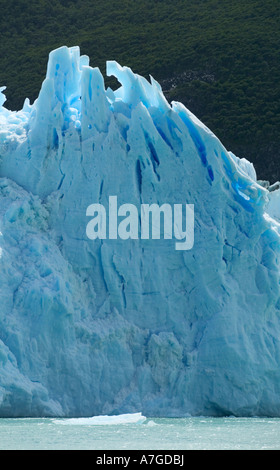 Detail der Eiswand an der Vorderseite des Spegazzini Gletscher Los Glaciares National Park Patagonien Argentinien Stockfoto