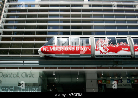 Sydney Monorail. Sydney, New South Wales Australien. Stockfoto