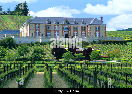 USA, Kalifornien, Napa Valley, das Weingut Domaine Carneros Stockfoto