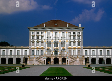 Schloss Nymphenburg, Scholss Nymphenburg, Royal Palace im barocken Baustil in der Landeshauptstadt München in Bayern Deutschland Europa Stockfoto