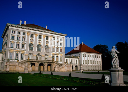 Schloss Nymphenburg, Scholss Nymphenburg, Royal Palace im barocken Baustil in der Landeshauptstadt München in Bayern Deutschland Europa Stockfoto