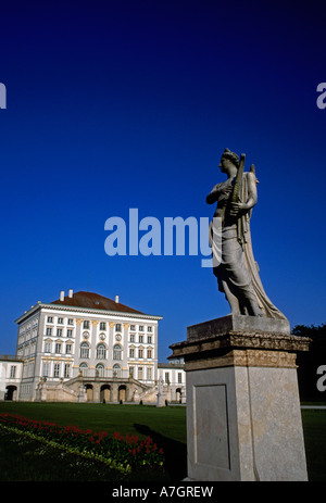 Schloss Nymphenburg, Scholss Nymphenburg, Royal Palace im barocken Baustil in der Landeshauptstadt München in Bayern Deutschland Europa Stockfoto