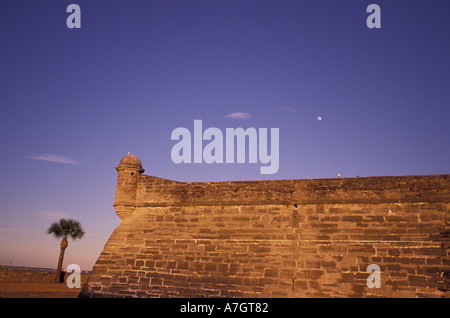 USA, Florida, St. Augustine, Castillo de San Marcos, 17. Jahrhundert spanische Festung Stockfoto