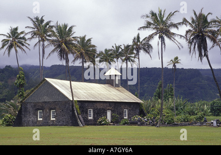 N.a., USA, Maui, Hawaii.  AnAe Congregational Church in Haiku. Stockfoto