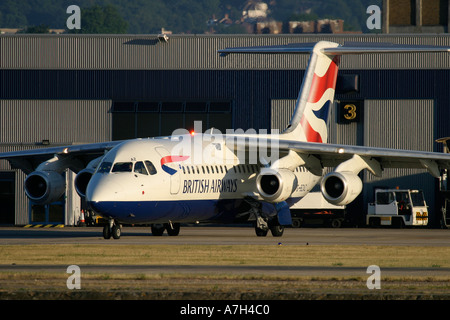 BAe 146 British Airways am London City Airport 2004 Stockfoto