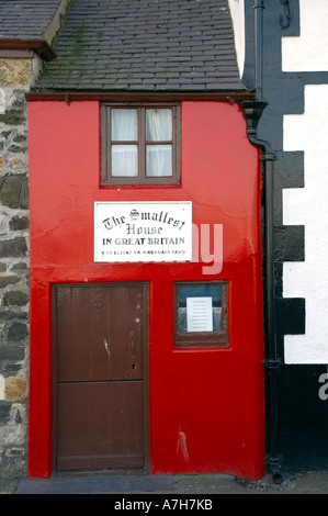 Das kleinste Haus in Großbritannien befindet sich in Nord-Wales Conwy Stockfoto