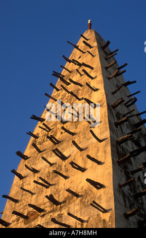 Grande Mosquée im Sahel Schlamm Baustil, Bobo Dioulasso, Burkina Faso Stockfoto