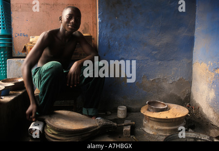 traditionelle Goldschmiedekunst, Kumasi, Ghana Stockfoto