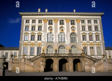 Schloss Nymphenburg, Scholss Nymphenburg, Royal Palace im barocken Baustil in der Landeshauptstadt München in Bayern Deutschland Europa Stockfoto