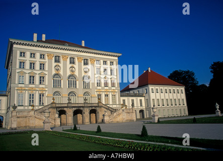 Schloss Nymphenburg, Scholss Nymphenburg, Royal Palace im barocken Baustil in der Landeshauptstadt München in Bayern Deutschland Europa Stockfoto