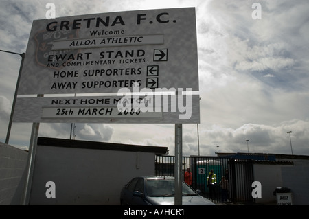 Gretna 2 Alloa 1 25. März 2006 das Ergebnis bestätigt Gretna als Scottish Second Division Meister Stockfoto