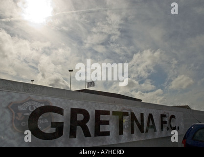 Gretna 2 Alloa 1 25. März 2006 das Ergebnis bestätigt Gretna als Scottish Second Division Meister Stockfoto