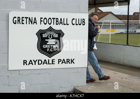 Gretna 2 Alloa 1 25. März 2006 das Ergebnis bestätigt Gretna als Scottish Second Division Meister Stockfoto