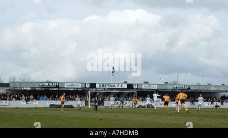 Gretna 2 Alloa 1 25. März 2006 das Ergebnis bestätigt Gretna als Scottish Second Division Meister Stockfoto