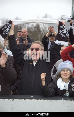 Gretna 2 Alloa 1 25. März 2006 das Ergebnis bestätigt Gretna als Scottish Second Division Meister Stockfoto