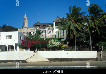 Peponi Hotel am Shela Strand, Lamu, Kenia Stockfoto