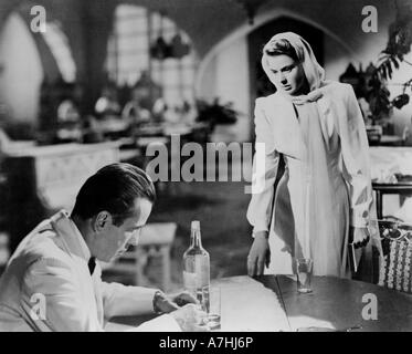 CASABLANCA 1942 Warner Film mit Humphrey Bogart und Ingrid Bergman Stockfoto