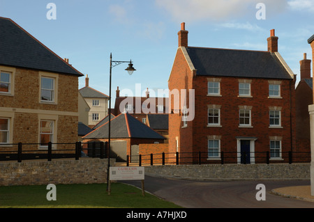 Häuser in Verkehrssysteme in der Nähe von Dorchester Dorset U.K Stockfoto