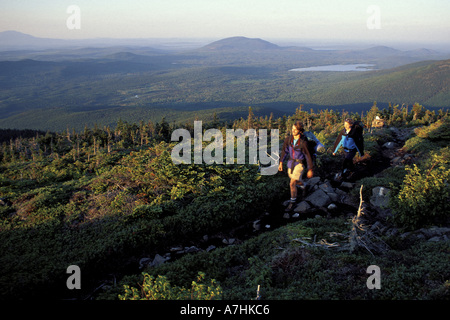 Nordamerika, uns, mich, Picataquis Berge. Northern Forest. Der Appalachian Trail Wandern. (MR) Stockfoto