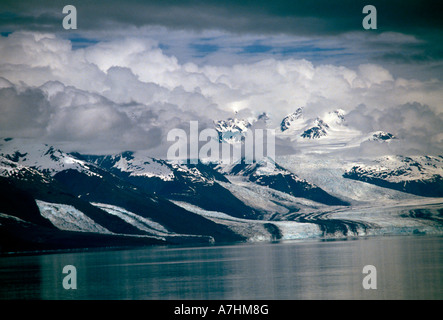 Gletscher, Gletscher, Berge, College Fjord, Prince William Sound, Alaska, USA, Nordamerika Stockfoto