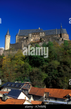 Burg Vianden Diekirch Luxemburg Europa Stockfoto