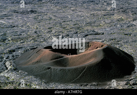 Parasitäre Krater, Piton De La Fournaise, Reunion Stockfoto